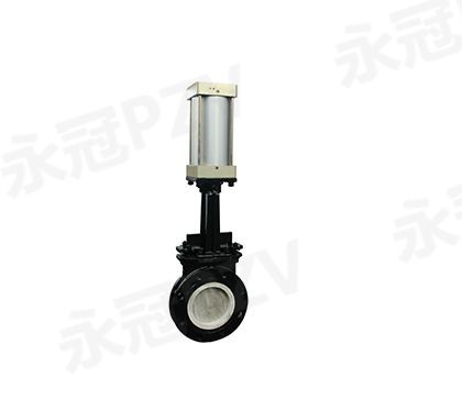 Ceramic knife gate valve inside PZ673TC