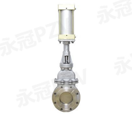 Pneumatic stainless steel dark rod knife gate valve DMZ673W