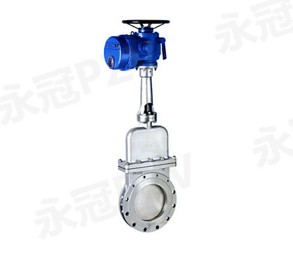 Electric dark plate knife gate valve DMZ973H