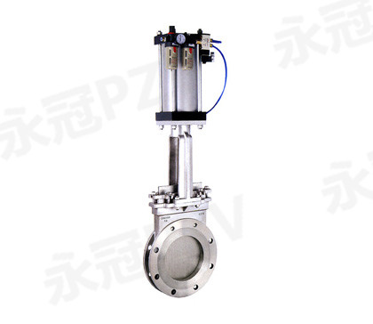 Pneumatic Flanged Knife Gate Valve