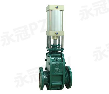 Pneumatic ceramic double gate valve feed valve Z644TC