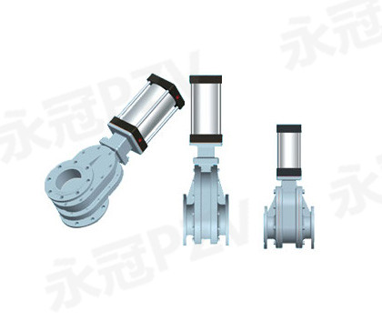 Pneumatic wear-resistant ceramic discharge valve